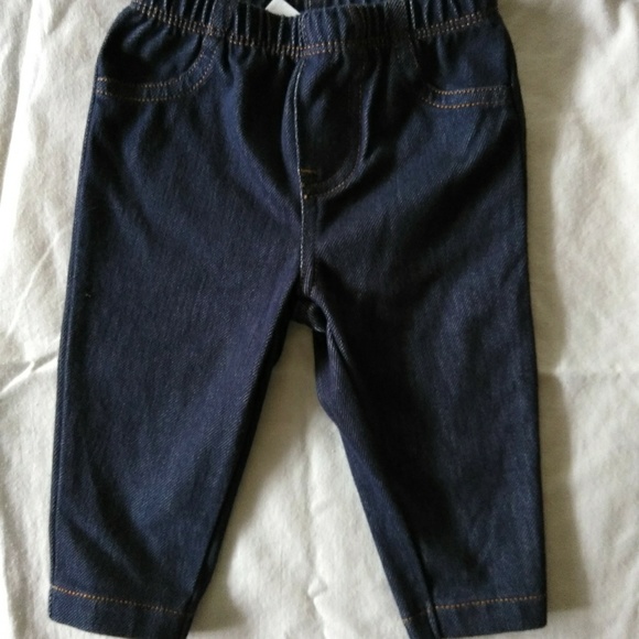 3M Carter Baby Girl Ruffled Onesie & Denim Set - Picture 5 of 7